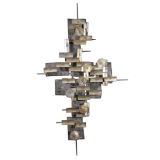An Abstract Metal Wall Sculpture USA 1960s