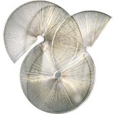 A Metal Swirl Wall Sculpture by Curtis Jere USA