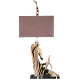 A Medium Sized 1950's Root Table Lamp