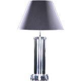 A Single Lucite X-Shaped Pillar Table Lamp 1970s