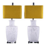 A Pair of Opaque Murano Table Lamps