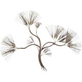 A Metal Branch Wall Sculpture by Curtis Jere USA