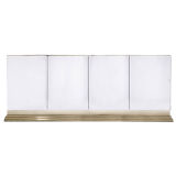 A Brass Edged Mirrored Buffet USA 1970s