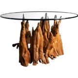 Vintage A 1960s Cyprus Root Dining Table