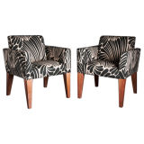 A Pair of Jean Michel Frank Style Chairs 1940s