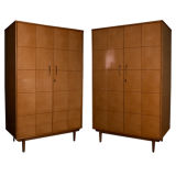 Retro A Pair of  Satinwood Cabinets