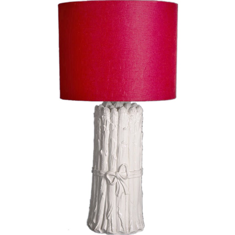 A Single Ceramic Asparagus Table Lamp at 1stDibs