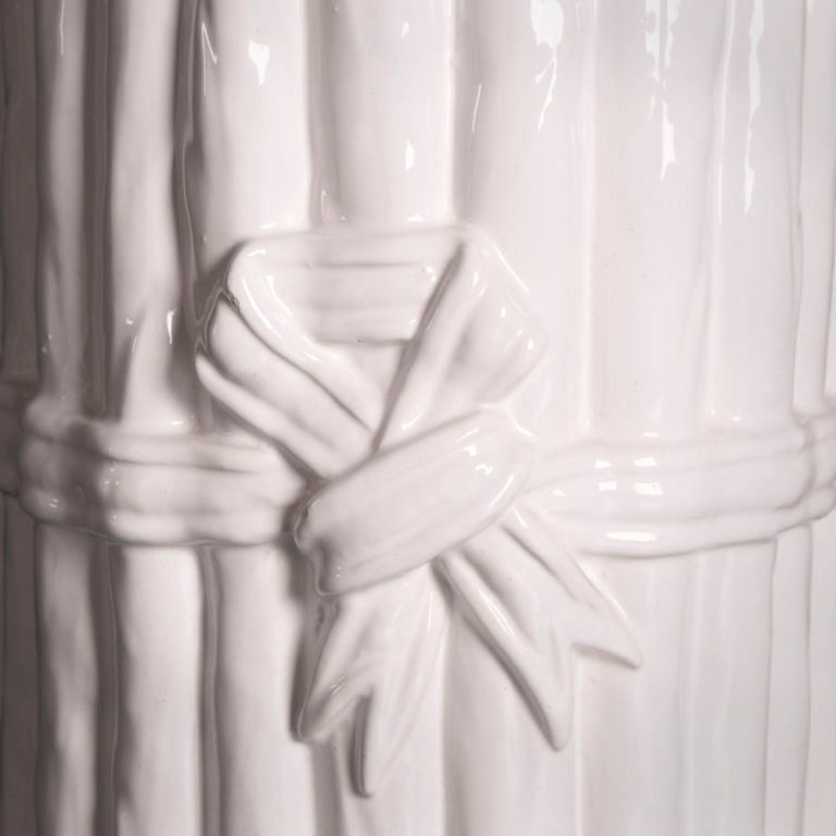 A Single Italian Asparagus Shaped Ceramic Table Lamps by Eima at 1stDibs