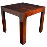 A High Lacquer and Wood Veneer Card Table