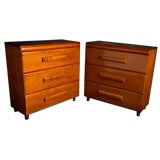 A Pair of Commodes by Heywood Wakefield USA 1960s