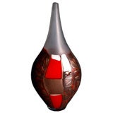 A Franco Moretti Designed  Murano Glass Vase Italy