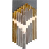 A Signed Aluminium on Lucite Wall Sculpture by Dan Murphy