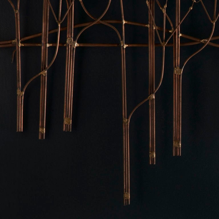 Late 20th Century A Curtis Jere Designed Elm Tree Wall Sculpture USA early 1970s