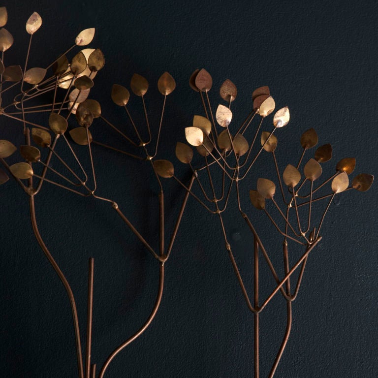 A Curtis Jere Designed Elm Tree Wall Sculpture USA early 1970s 1