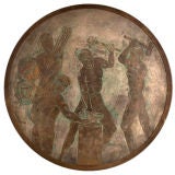 A Philip and Kelvin LaVerne Designed Round Bronze Panel USA