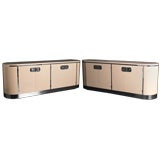 A Cream Lacquered Mastercraft Designed Cabinet USA 1960s