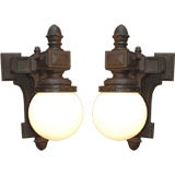 GRAND CAST IRON SCONCES