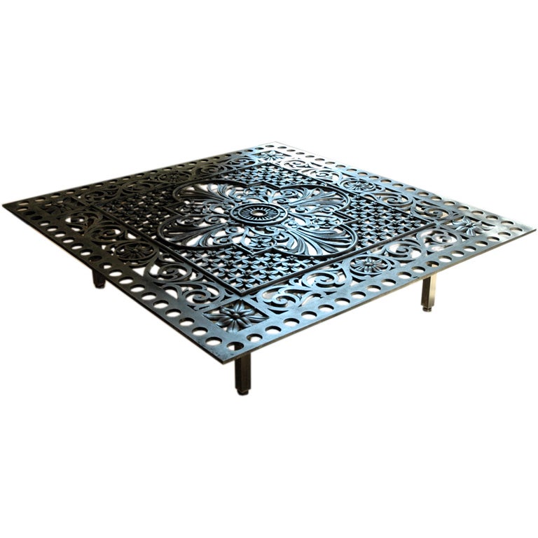 Architectural Grill Table For Sale 1