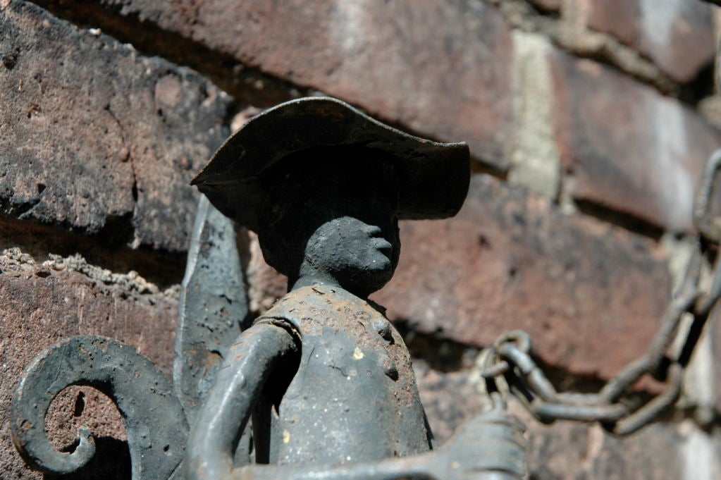 HAND FORGED DINNER BELL In Good Condition In New York, NY