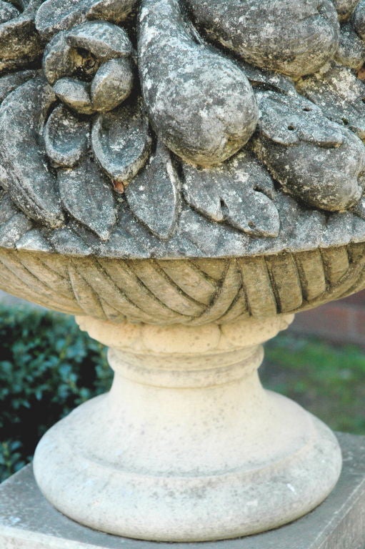 CARVED STONE FRUIT BASKETS at 1stdibs