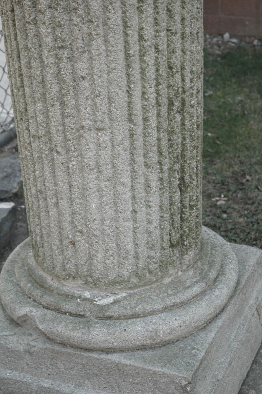 19th Century Doric Limestone Columns For Sale