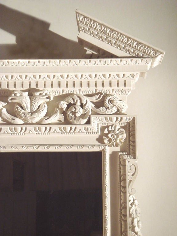 A PAIR OF CARVED WOOD MIRRORS 
AFTER A PAIR AT HAREWOOD HOUSE

THE CARVING AND THE MIRROR ARE OF THE FINEST QUALITY