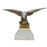 Cast Iron Eagle Sculpture
