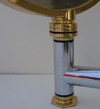 Beautiful Wall-Mounted Shaving Mirror by Karl Springer