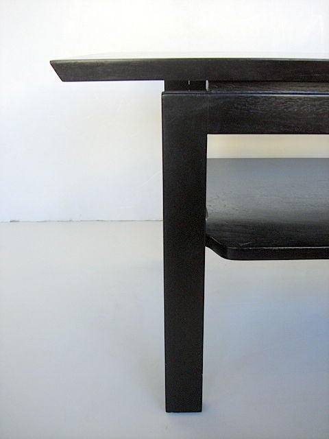 Dunbar ebonized side table by Edward Wormley