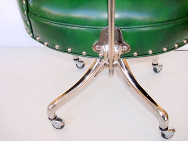 Chrome Art Deco Executive Desk Chair
