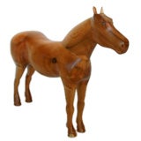 Folk Art wood carving of a Horse
