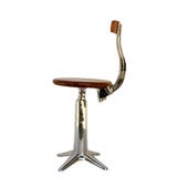 Vintage Adjustable Swivel Stool by Simanco