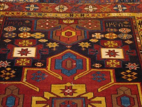 Beautiful Vibrant Caucasian Oriental Rug