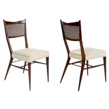 Set of Four Cane Back Dining Chairs by Paul McCobb