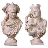 Pair of Busts Depicting Alsace & Lorraine