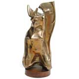 Vintage Encore ll Female Sculpture in Cast Bronze by Dean Meeker