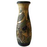 Rare Large Art Deco Ceramic Vase by Roger Guerin