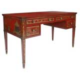 Drexel writing Desk with Chinese Chinoiserie