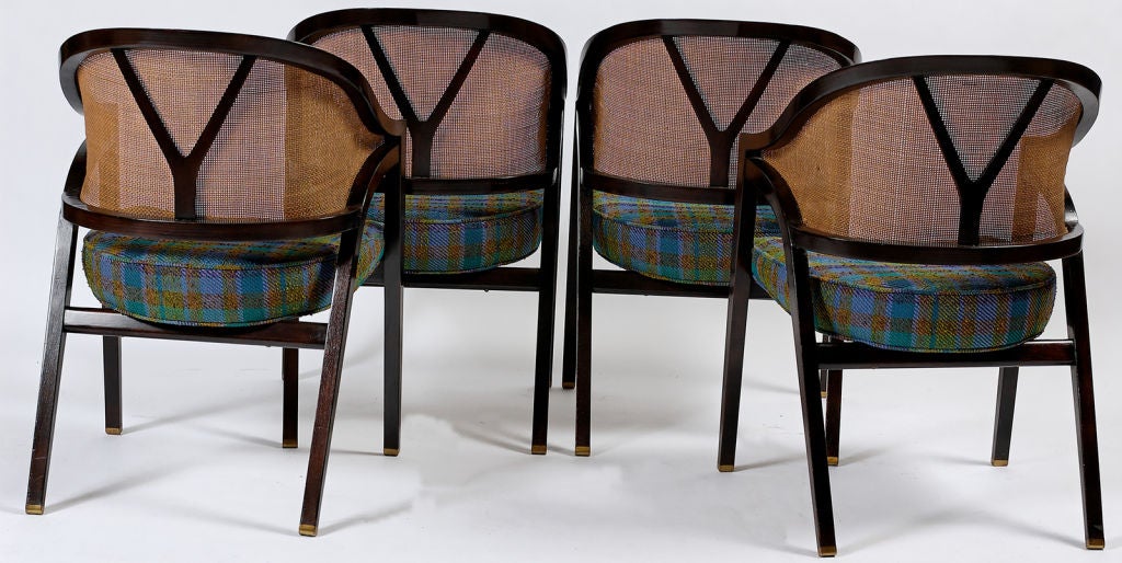Set Of Four Edward Wormley Y-Back Chairs For Dunbar