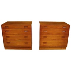 Pair Of Danish Teak Commodes By Poul Hundevad