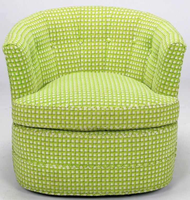 chartreuse swivel chair