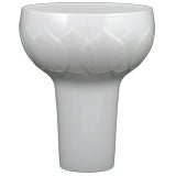Bjorn Wiinblad White Porcelain Vase By Rosenthal