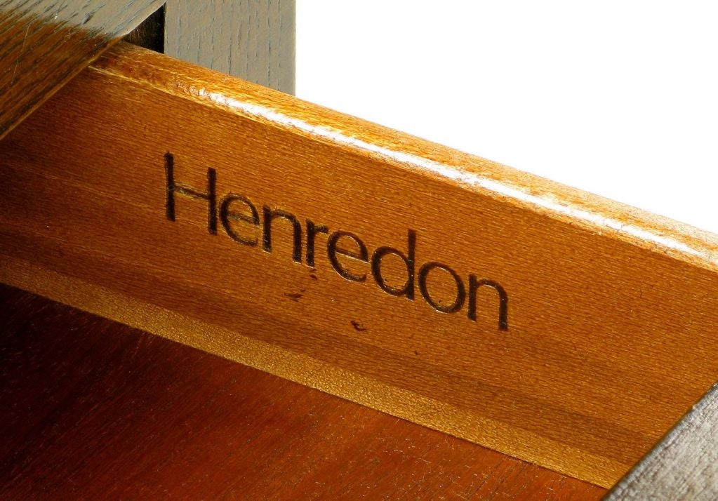 Henredon Parquetry-Top Burl-Walnut Campaign End Table 3