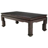 Deep Plum Lacquered Linen Coffee Table