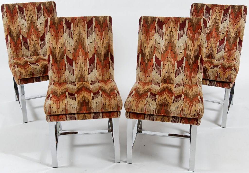 Set Of Six Dining Chairs By Paul Evans For Directional