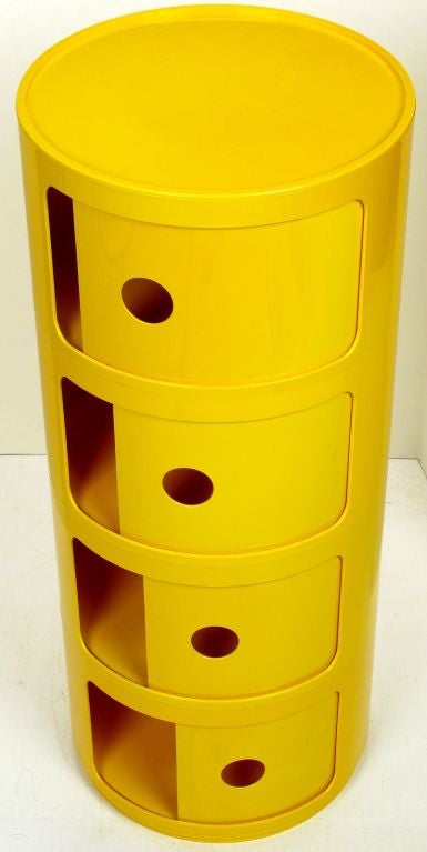 kartell componibili yellow