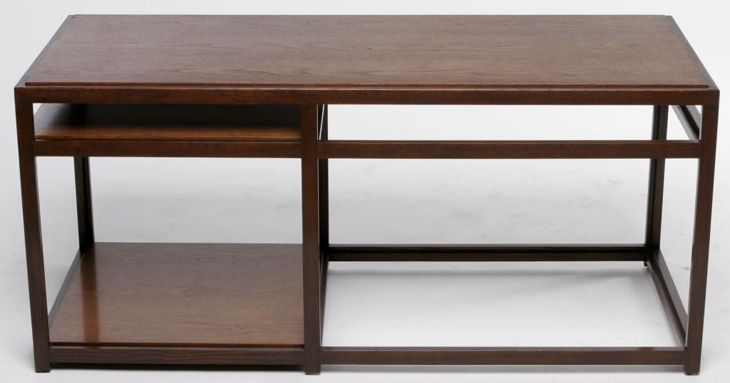 Edward Wormley For Dunbar Two Tone Ash Table