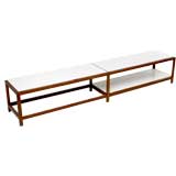 Asymmetrical Dunbar Two-Tone Ash Table By Wormley