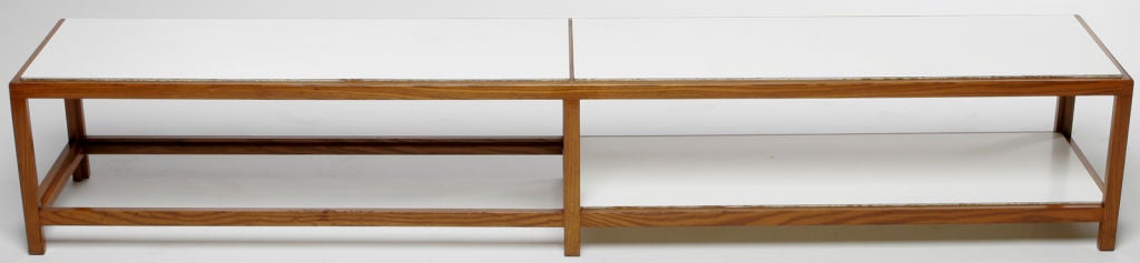 Asymmetrical Dunbar Two-Tone Ash Table By Wormley