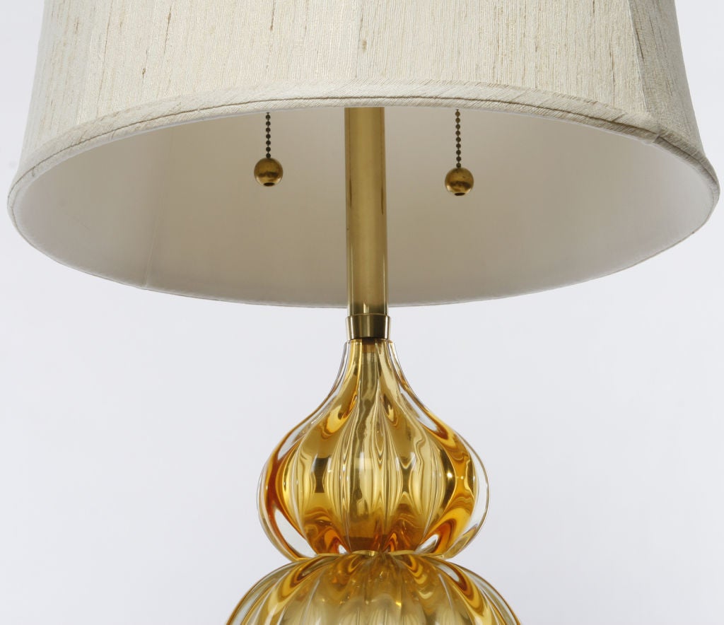 Marbro Murano Glass Lamp In Excellent Condition In Chicago, IL